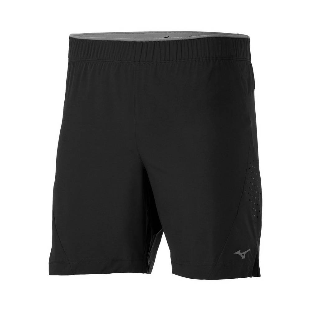 Pantaloncini Mizuno Running Alpha 7" Uomo - Nere - 12508-XLTP